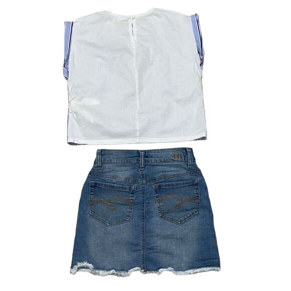Girls Zara/Justice Skirt/Top Girls Set(Size 8) - Picture 2 of 8